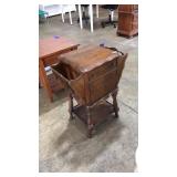 ANTQ. HUMIDOR TABLE