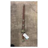 37' SWORD, ORNATE BLADE W/ WOOD SCABBARD