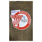 YAZOO BREWING CO. TIN SIGN