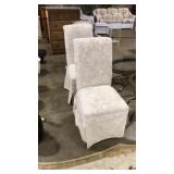 PAIR OF UPHOLSTERED DINING CHAIRS