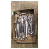 BOX OF CRAFTSMAN WRENCHES & ADAPTORS