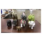 LOT OF ELEPHANT FIGURINES