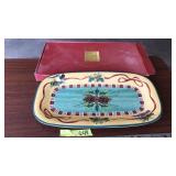 LENOX 'WINTER GREETINS' SERVING TRAY W/BOX