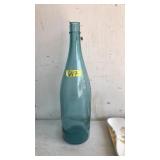 16' DECORATIVE BLUE GLASS BOTTLE