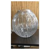 LARGE CUT GLASS CENTERPIECE VASE/BOWL