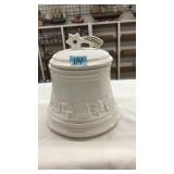WHITE PORCELAIN COOK JAR, W.GERMANY
