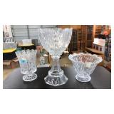 (3) FIFTH AVENUE CRYSTAL DECORATIVE BOWLS