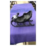 CAST IRON SANTA SLEIGH