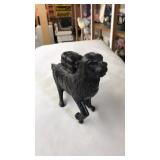 VNTG. CAST IRON ST.BERNARD COIN BANK