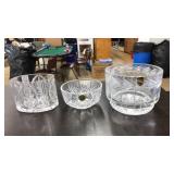LOT OF ASST. CUT GLASS BOWLS