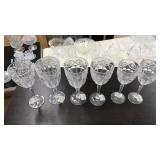 (6) GORHAM LEAD CRYSTAL STEM WINE GLASSES