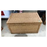 WOVEN RATTAN STORAGE CHEST