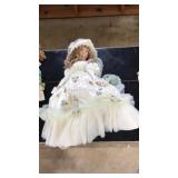 VICTORIAN GIRL PORCELAIN DOLL