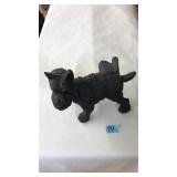 VNTG. CAST IRON TERRIER FIGURINE