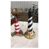 (2) LIGHTHOUSE LAMPS