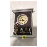 PORCELAIN FIGI GOLF MANTLE CLOCK