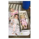 (3) PORCELAIN BABY DOLLS