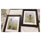 2 FRAMED PERFUME BOTTLE PRINTS