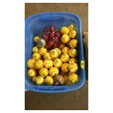 TOTE OF CHRISTMAS ORNAMENTS