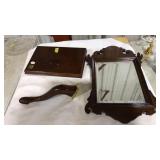BOMBAY COMPANY WALL MIRROR AND SHELF