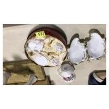 LOT OF PORCELAIN: MINI TEA SET, CUP & DISH