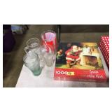 COCA-COLA PUZZLE NIB & GLASSES