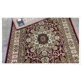HARIZ COLLECTION RED/IVORY AREA RUG