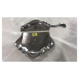 VNTG. SILVERPLATED CRUMB SWEEP & TRAY