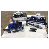 (2) FORD COUPE RACE CAR BANK & 1 FORD TRUCK MODELS