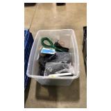 TOTE OF ASST. WIRES & CAR PARTS