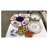 LOT OF ASST. STONEWARE SERVING DISHES