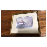 FRAMED PRINT "HOOPER STRAIT LIGHTHOUSE",JOHN MALL