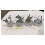 (4) PORCELAIN OTAGIRI MUSICAL FIGURINES