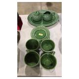11 PC. GREEN GARDEN TRELLIS SET
