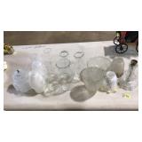 COLLECTION OF GLASS LAMP SHADES
