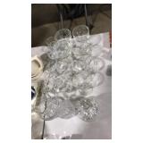 LOT OF CLEAR GLASSWARE