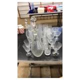 42PC. BOHEMIA CUT CRYSTAL GLASSWARE