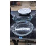 LOT OF ASST PYREX & CORNING WARE GLASS BAKEWARE