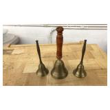 (3) BRASS HANDBELLS
