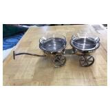 SILVERPLATE CONDIMENT WAGON