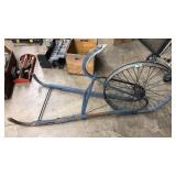 VINTAGE IRON WALK BEHIND PLOW