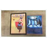 2 FRAMED POSTERS