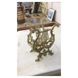 CAST METAL "HARP" MAGAZINE RACK