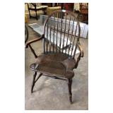 RATTAN SEAT BAMBOO BACK STYLE ARM CHAIR