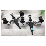 CAST IRON WALL SCONCES, WRIGHTSVILLE PA