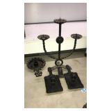 CAST IRON CANDLE STICK HOLDERS