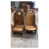 2 DOLL CHAIRS