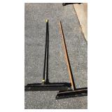2 SHOP BROOMS