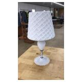 MILK GLASS TABLE LAMP