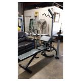WEIDER PRO WORKOUT BENCH & EQUIPMENT